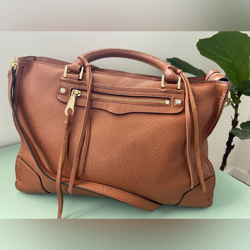 Rebecca Minkoff Brown Leather Tote w/fringe